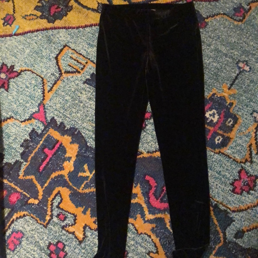 Kate & Mallory Black Velvet Leggings